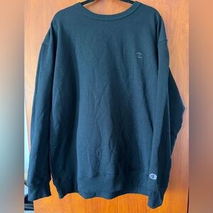 Champion Black Men's Crewneck Sweatshirt with Small Logo